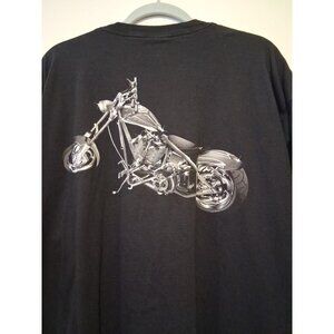 Snap On The Chopper Motorcycle Vintage Shirt XXL Black Graphic T-shirt